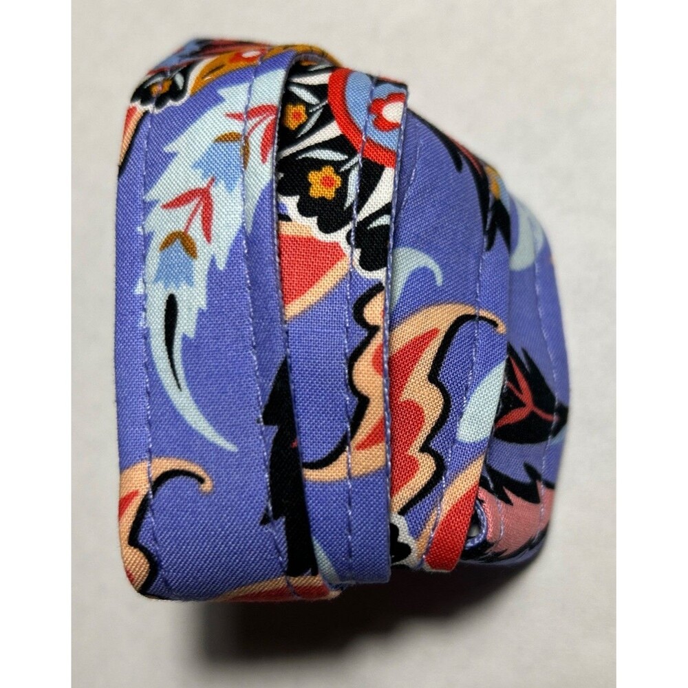 Vera Bradley Wide Lanyard Mural Garden NWT ID Key Clip Lavender Floral
